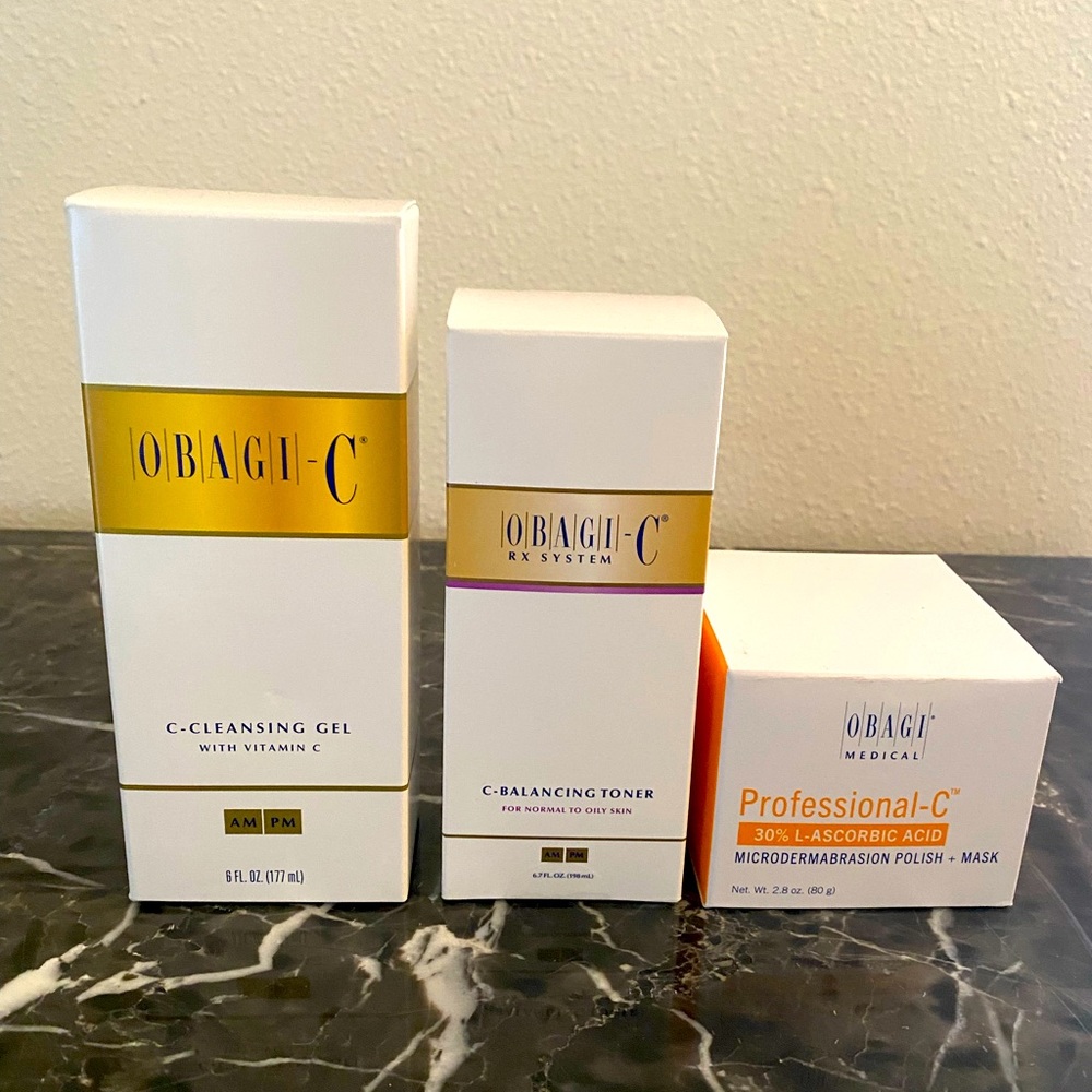 Obagi set of 3 Vitamin C products for brighter, smoother skin
